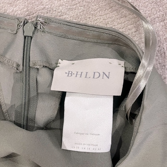 Anthropologie BHLDN Ruby Twist Halter Olive Green Maxi Dress - Picture 6 of 10